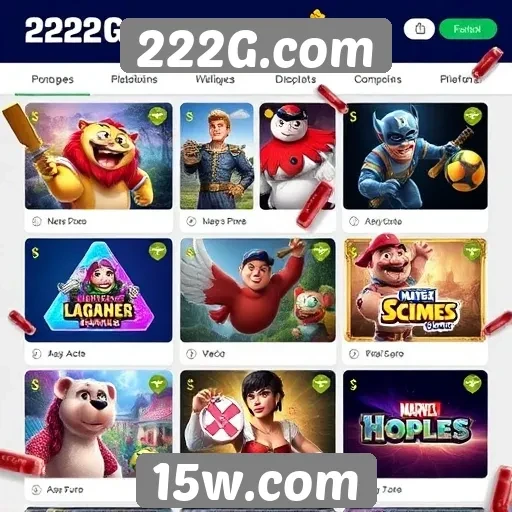 Exploração das ofertas de jogos no 222G.com